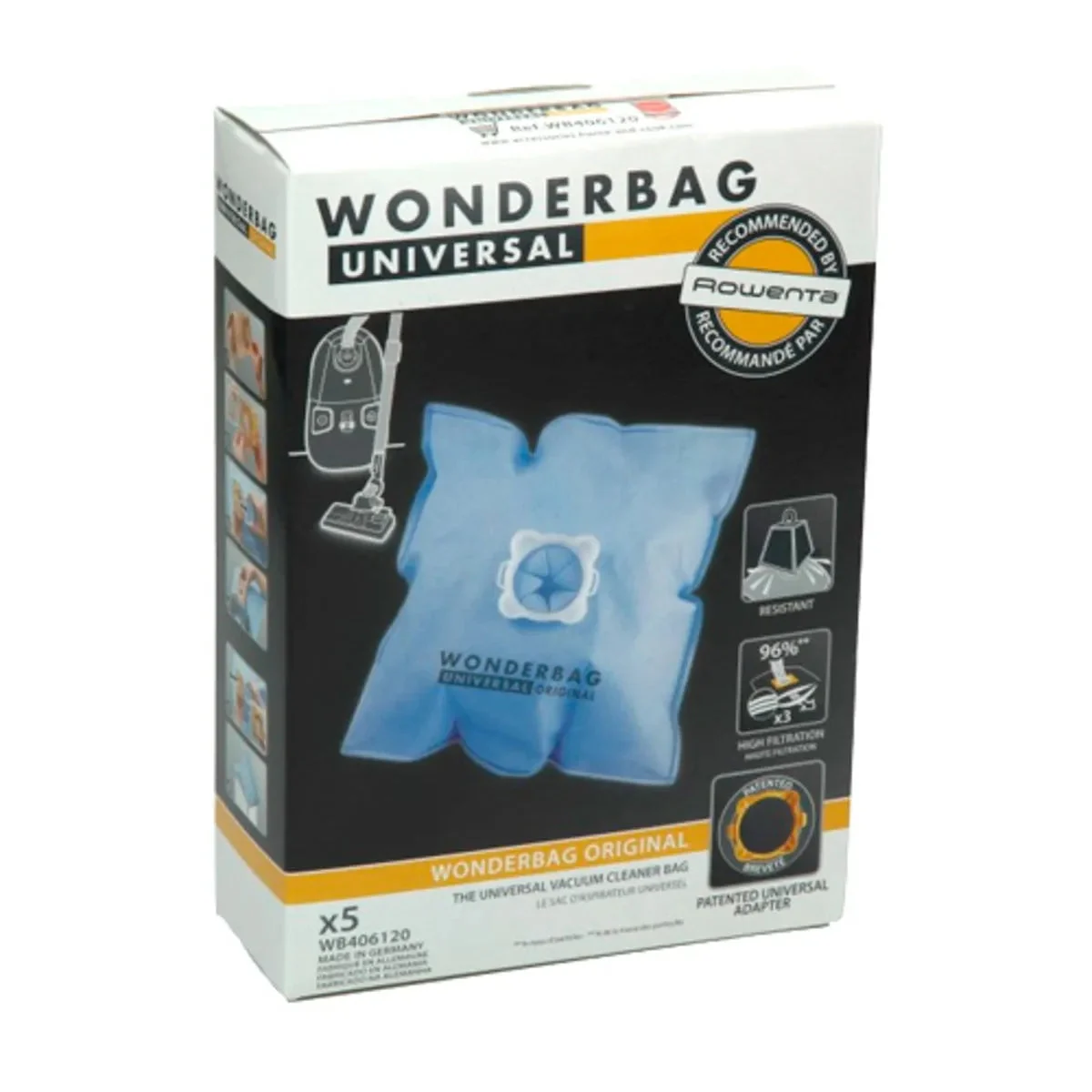Sac aspirateur Wonderbag Original x 5 - Rowenta WB406120