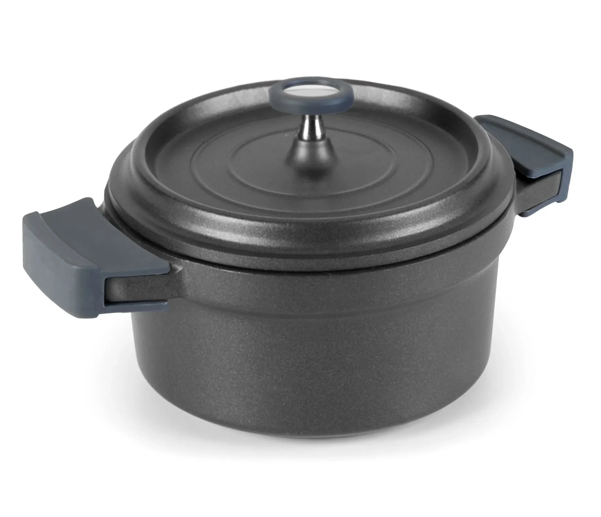 LACOR Casserole avec couvercle noir Cocotte 25917