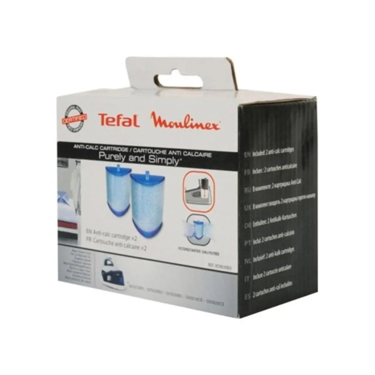 Cartouche anticalcaire fer Calor Purely & Simply XD9030E0 - Moulinex