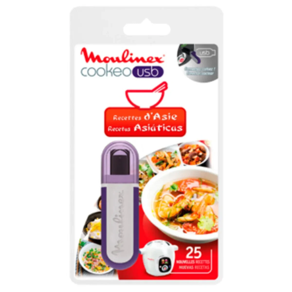 USB Recettes Asiatiques Cookeo USB XA600311 - Moulinex