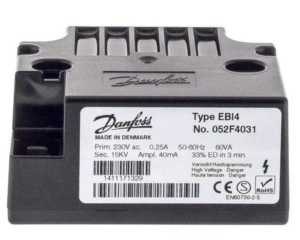 DANFOSS transformateur brûleur EBI4 052f4031 | 052F4031