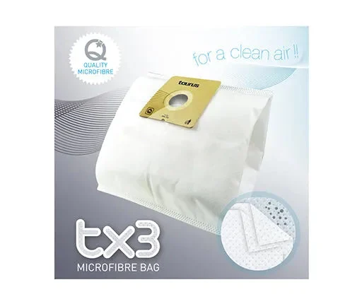 Sacs microfibre 3L aspirateur Taurus TX3 pack de 4 unités 999174000