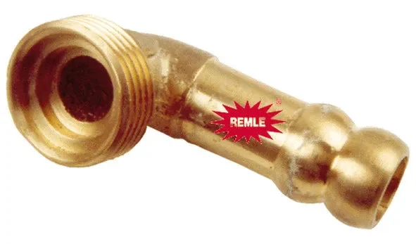 Tétine 90º prise gaz naturel filetage 1/2" - MATERIAL COMUN