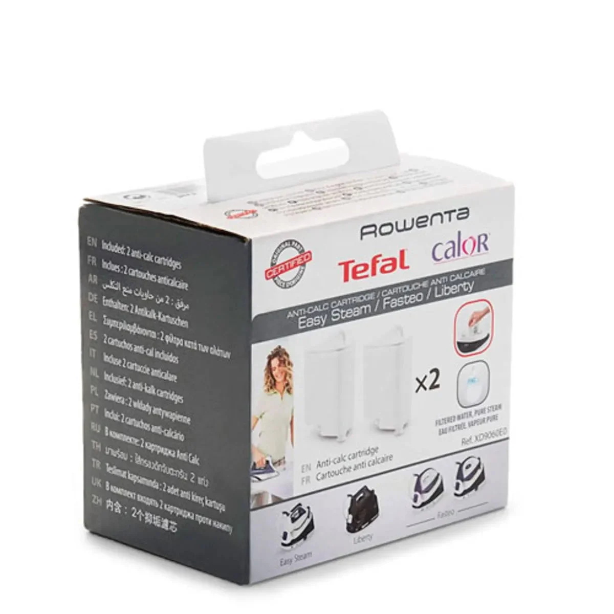 Cartouche anticalcaire Rowenta pour centre de repassage XD9060E0