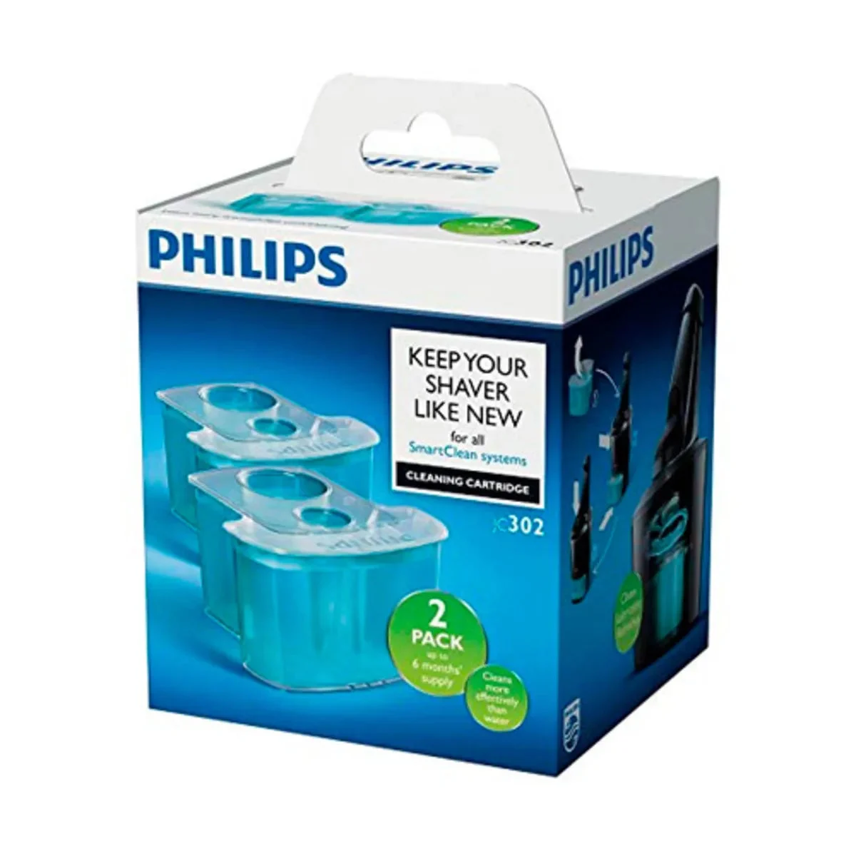 Cartouche de nettoyage pour rasoir Philips JC302/50