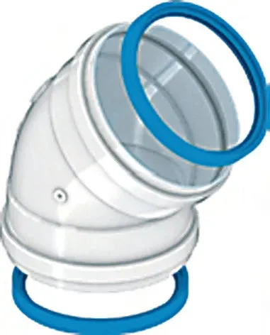 Coude 45º raccord M/M ø 0132 mm. - STANDARD