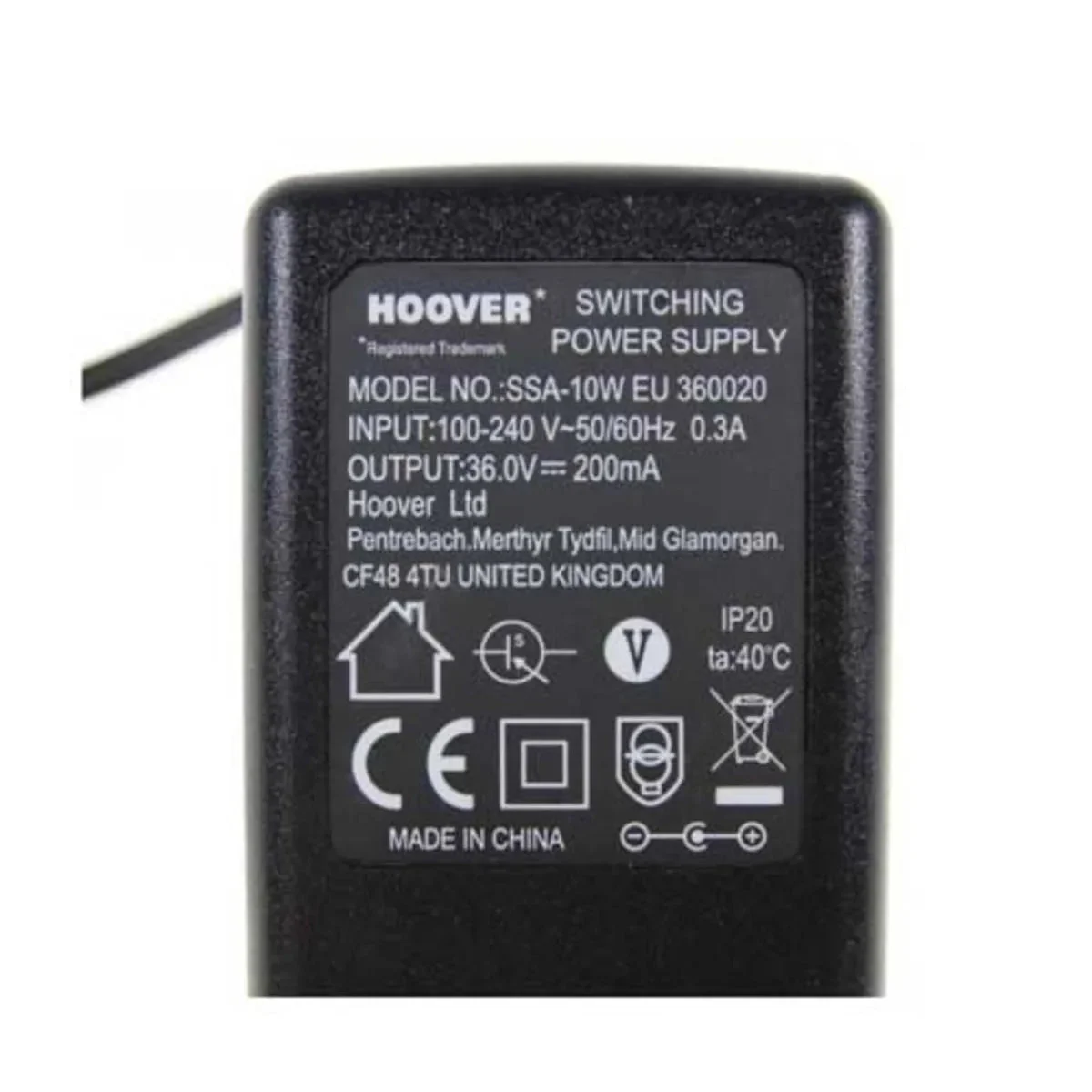 Chargeur pour aspirateur balai Hoover 48006268