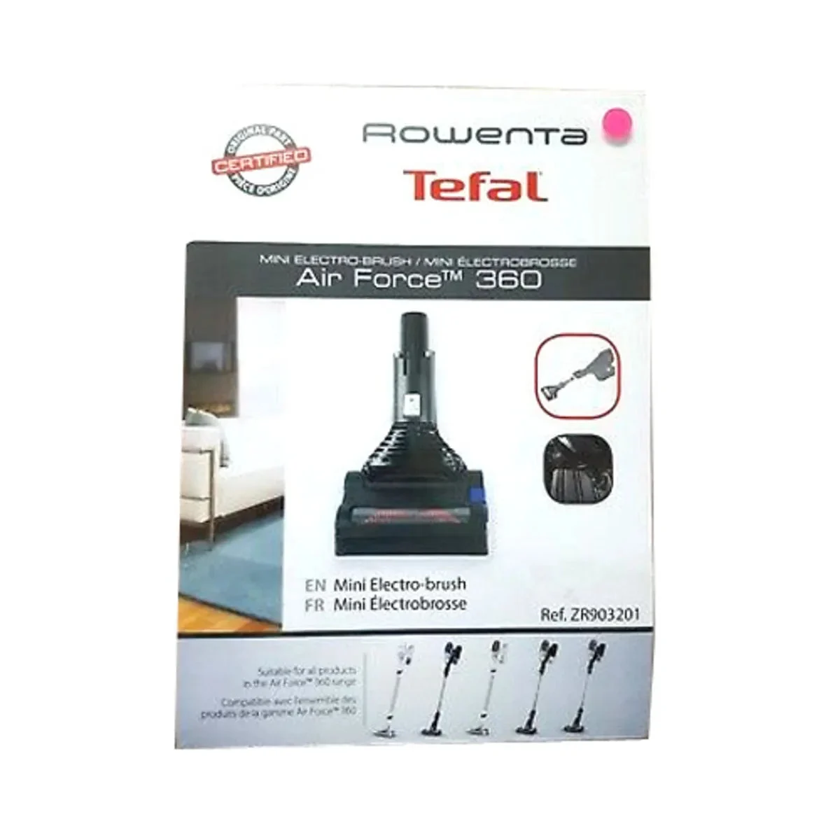 Brosse mini aspirateur Rowenta Air Force 360, 460, 560 Flex ZR903201