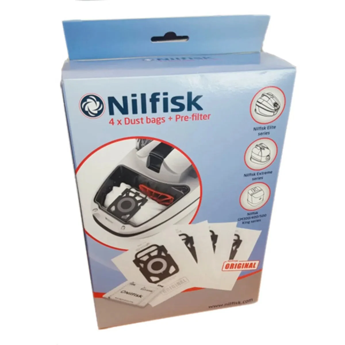 Sacs aspirateur Nilfisk King - Elite - Extreme 107412688