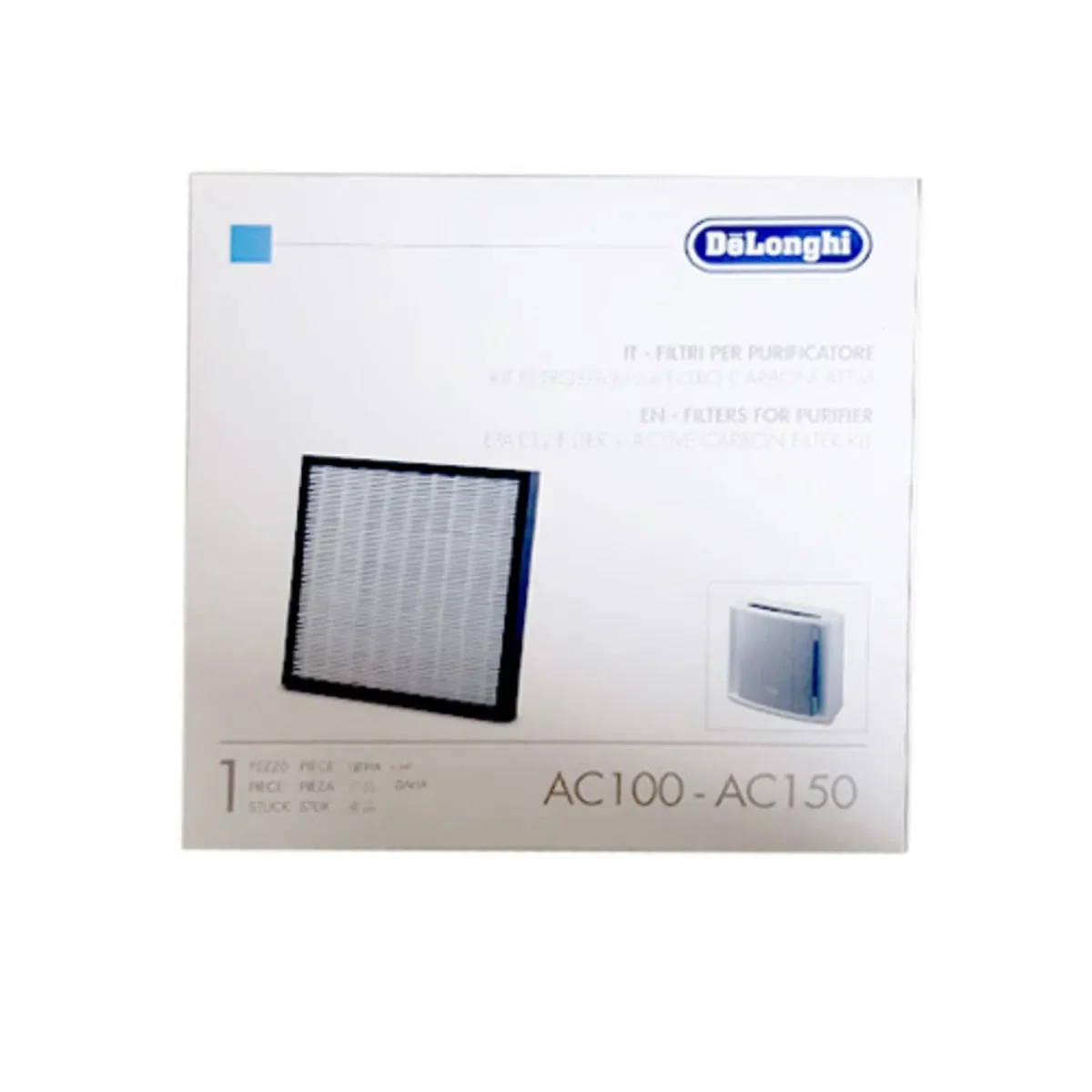 DeLonghi Kit filtres purificateur d'air AC100 et AC150 5513710011