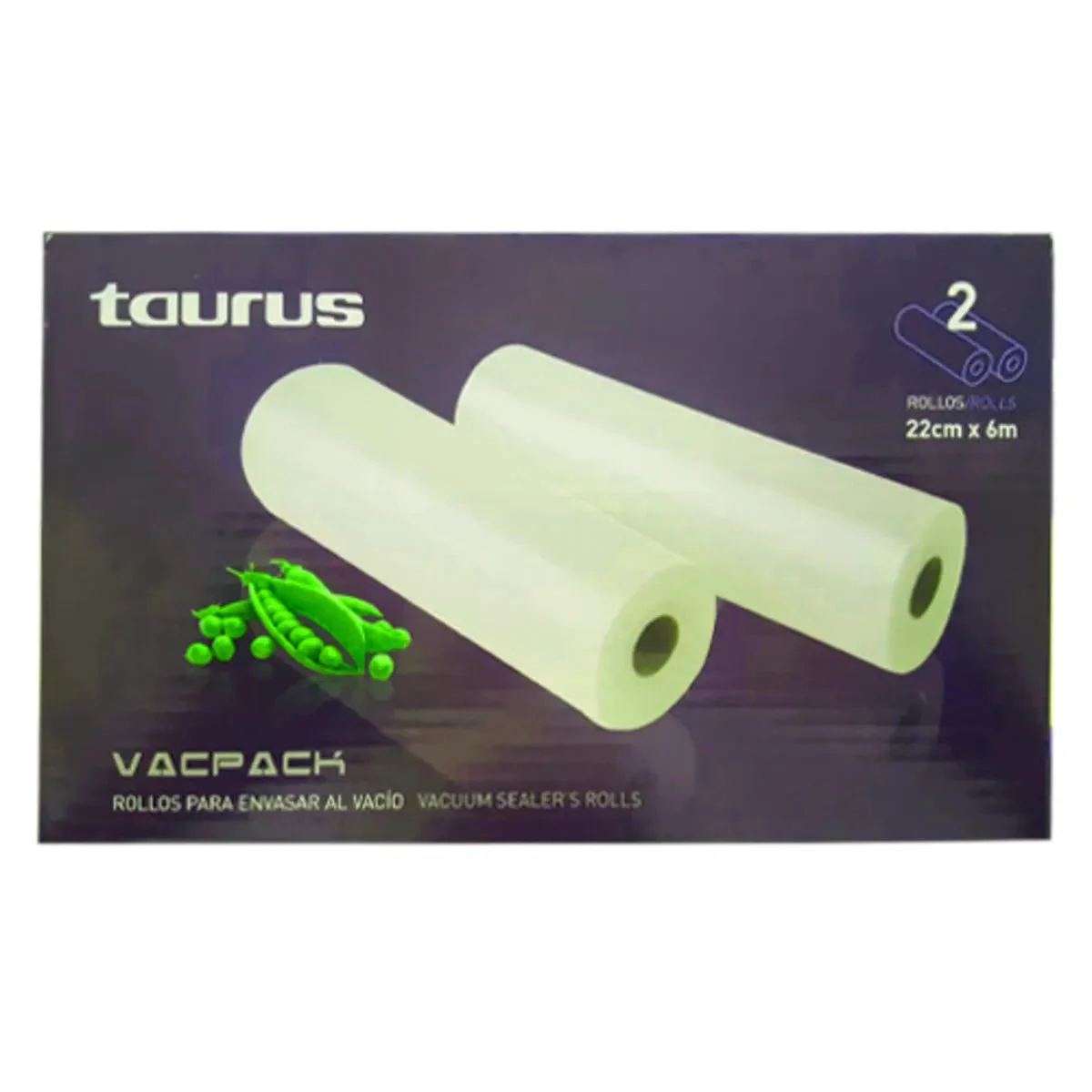 Pack 2 rouleaux d'emballage sous vide Taurus Vacpack 999184000