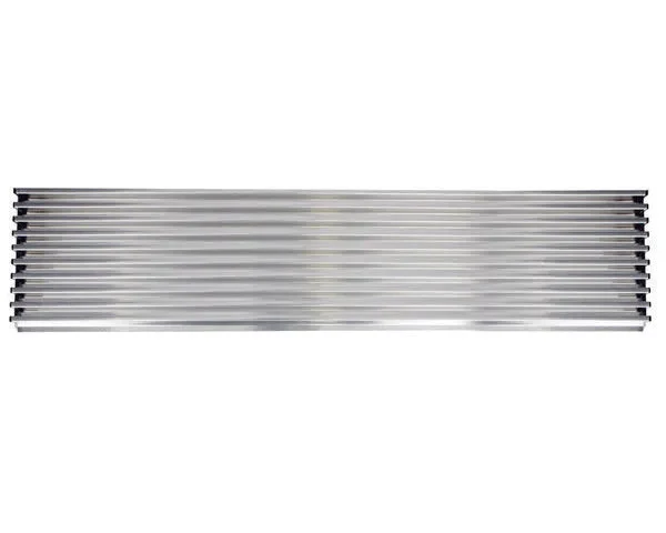 Grille de ventilation 600x125mm inox mat - STANDARD