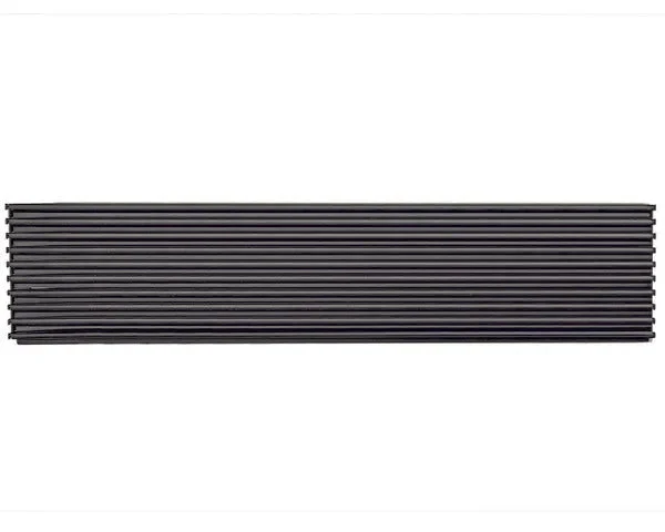 Grille de ventilation 600 x 125 mm. noir - STANDARD