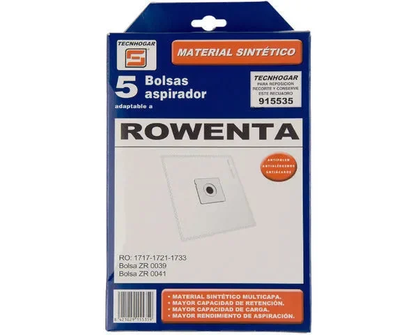 SACO D'ASPIRATEUR SYNTHÉTIQUE ROWENTA 5 U. - MOULINEX, SEB
