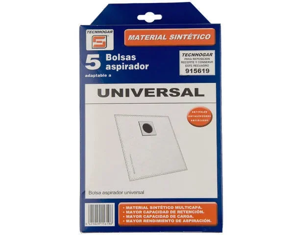 SACO D'ASPIRATEUR SYNTHÉTIQUE UNIVERSEL 5 U. - STANDARD