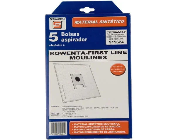 SACO D'ASPIRATEUR SYNTHÉTIQUE ROWENTA 5 U. - STANDARD