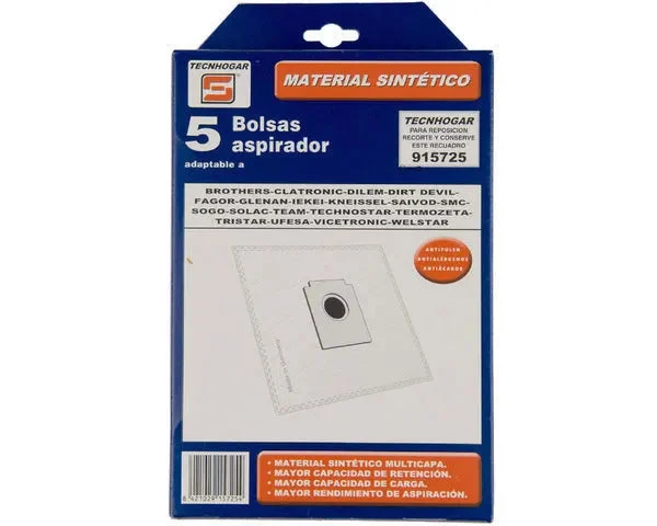 SACO D'ASPIRATEUR SYNTHÉTIQUE FAGOR 5 UNITÉS - AEG