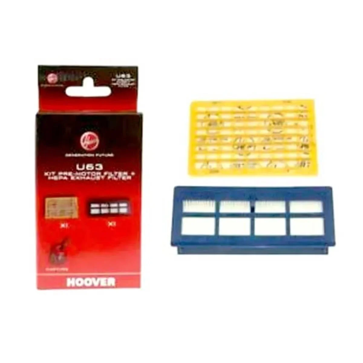 Kit de filtres pour aspirateur Hoover U63 35601193