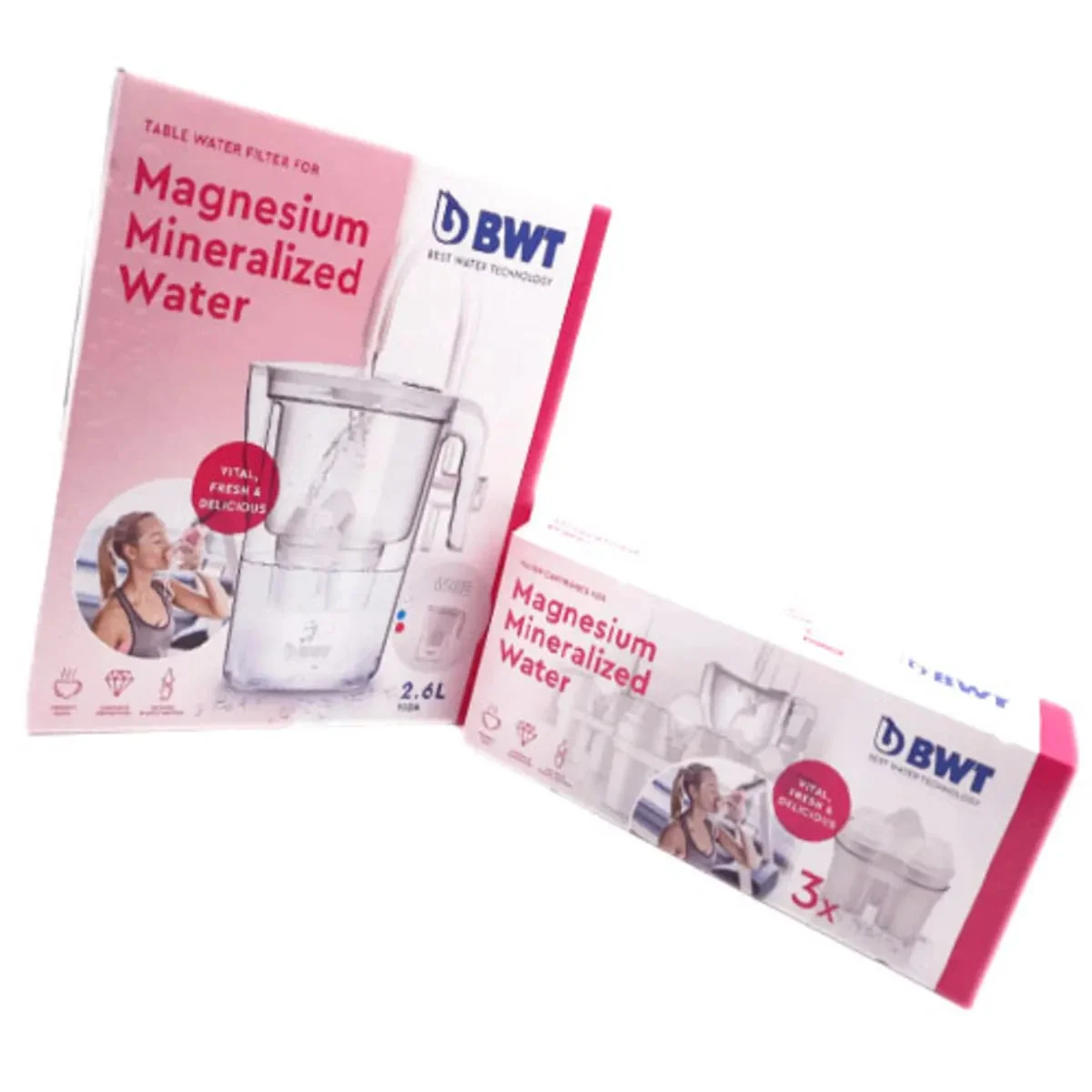 Carafe filtrante BWT + Pack de 3 filtres