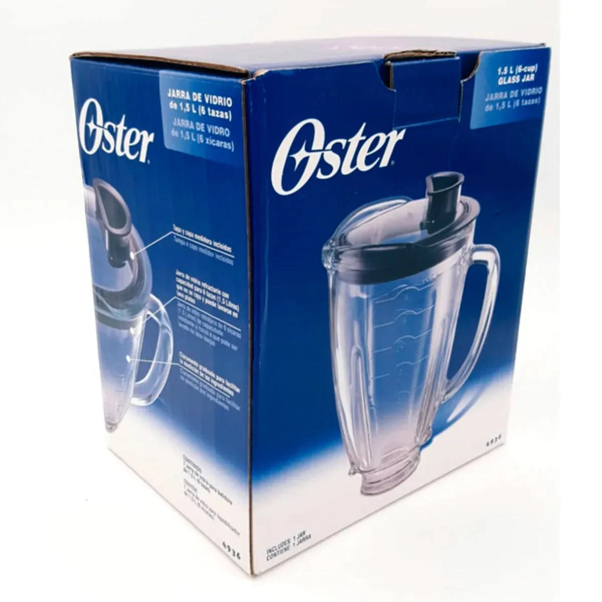 Pichet mixeur rond en verre Oster 1,5 L