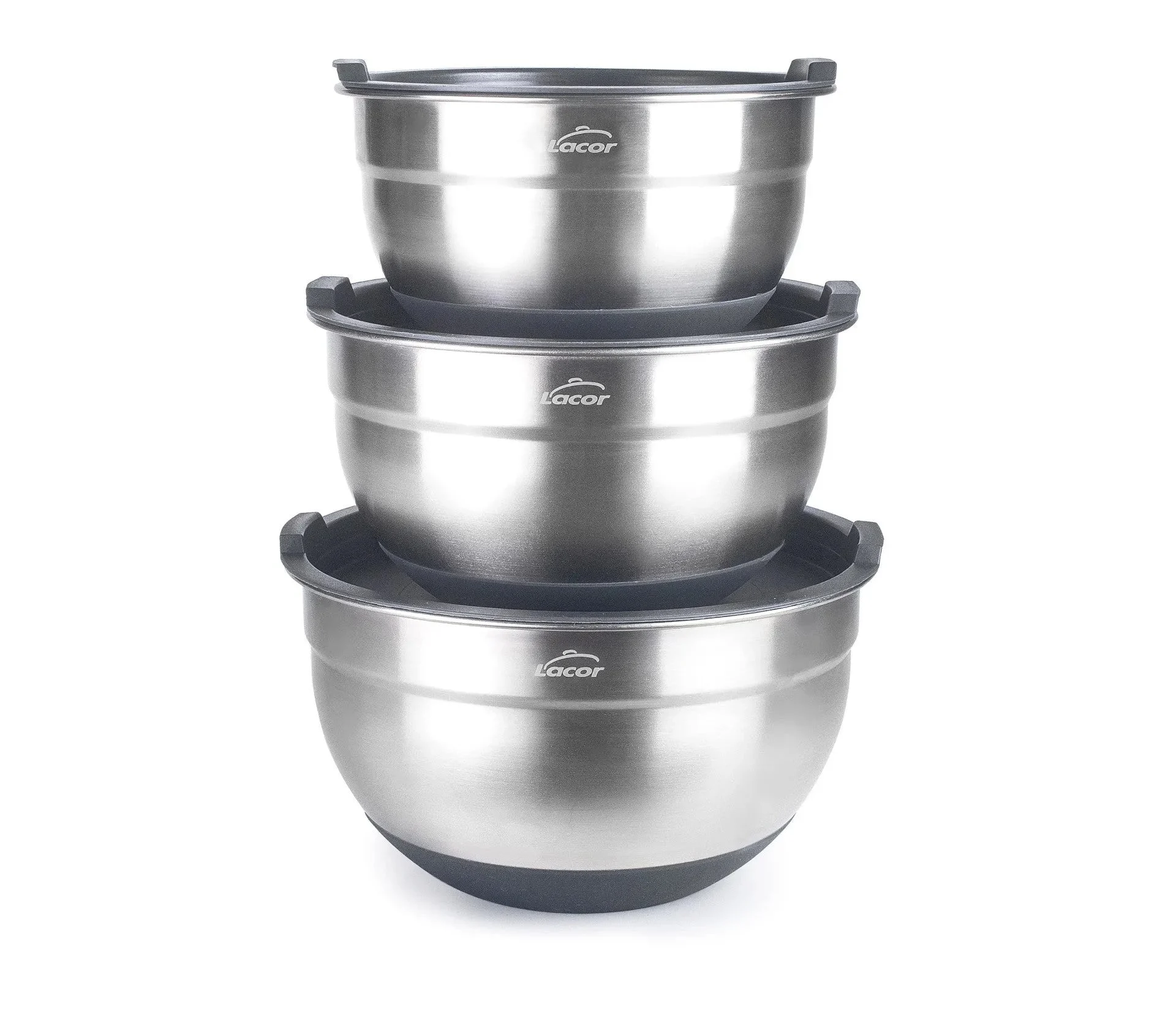 Ensemble de 3 bols en acier inoxydable LACOR 60050