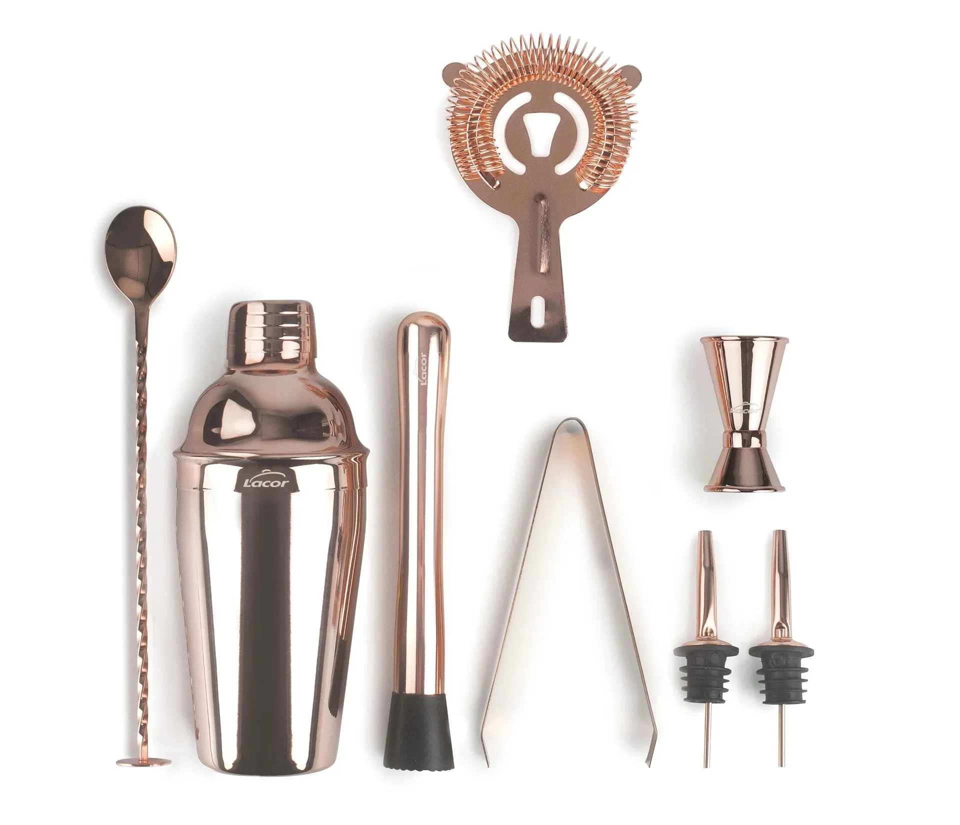 Ensemble d'ustensiles de cocktail LACOR Inox Cuivre 62182
