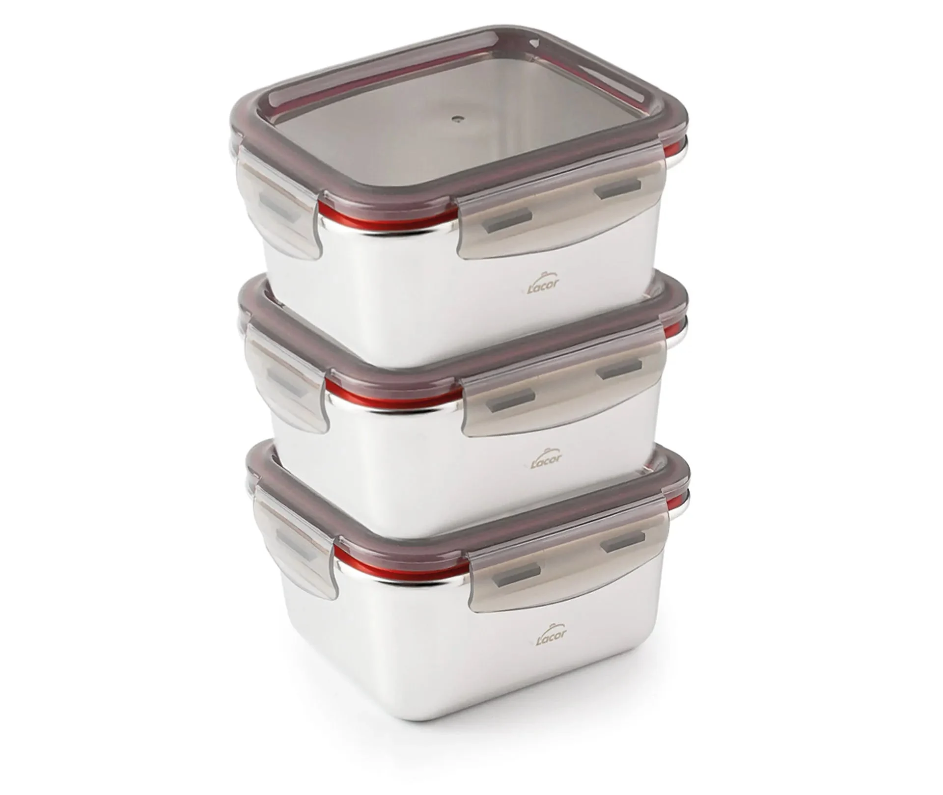 Ensemble de 3 récipients LACOR EcoInox 64623