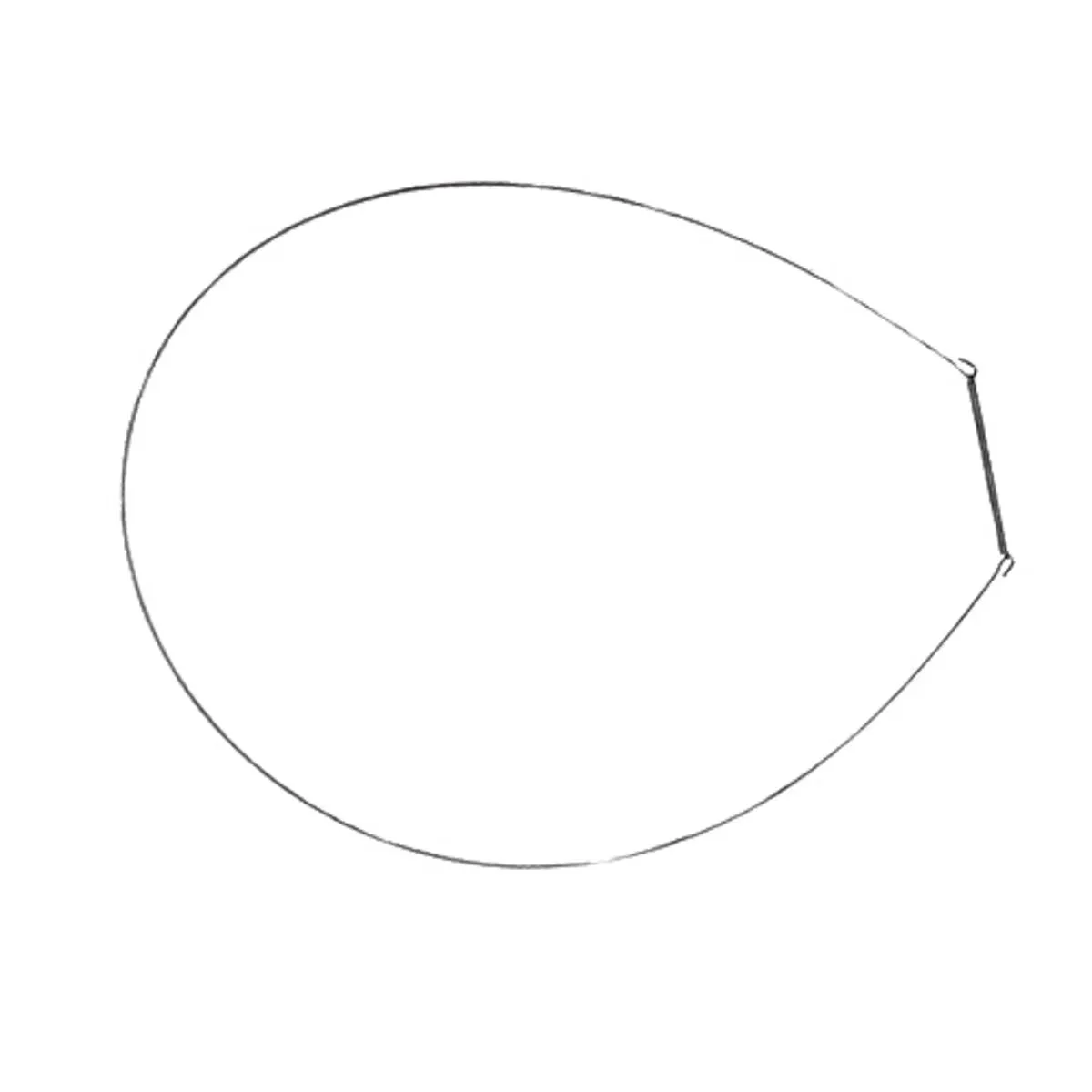 Anneau de fixation caoutchouc lave-linge Fagor, Edesa, Aspes, Brandt, Westinghouse LF8D001A7