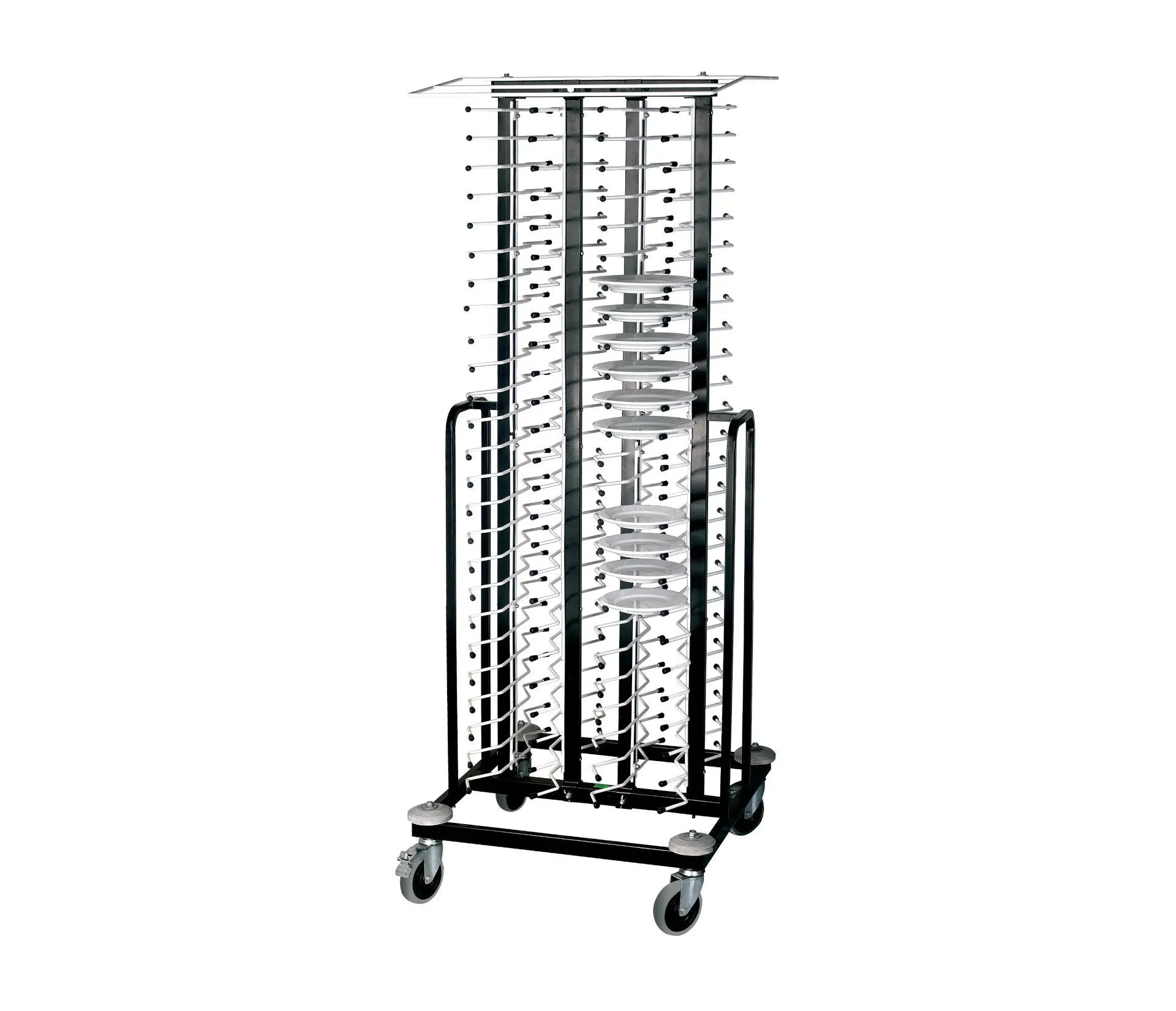Chariot porte-assiettes mobile LACOR pour 100 assiettes 66550