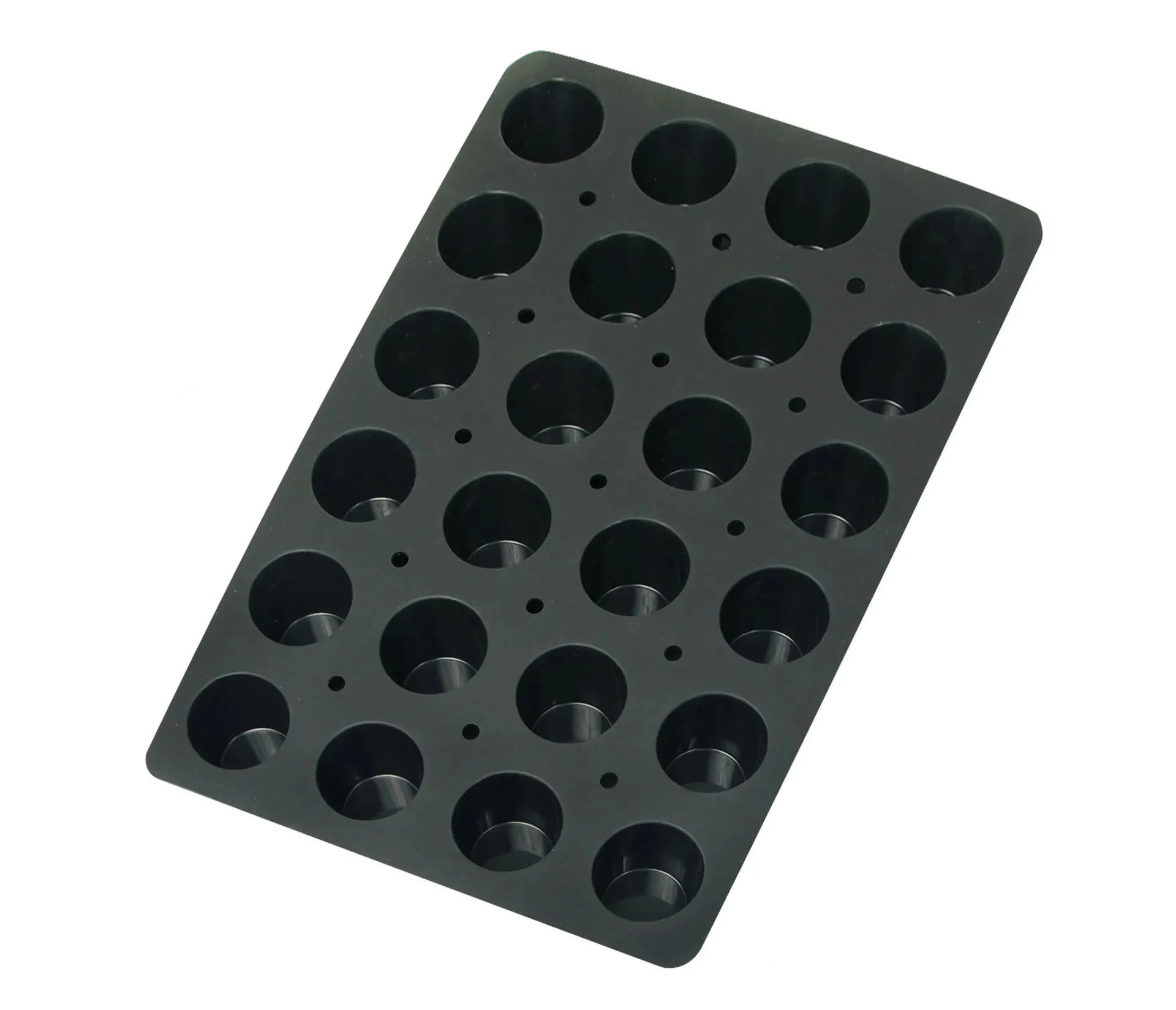 LACOR Moule à muffins 24 cavités Noir 66766