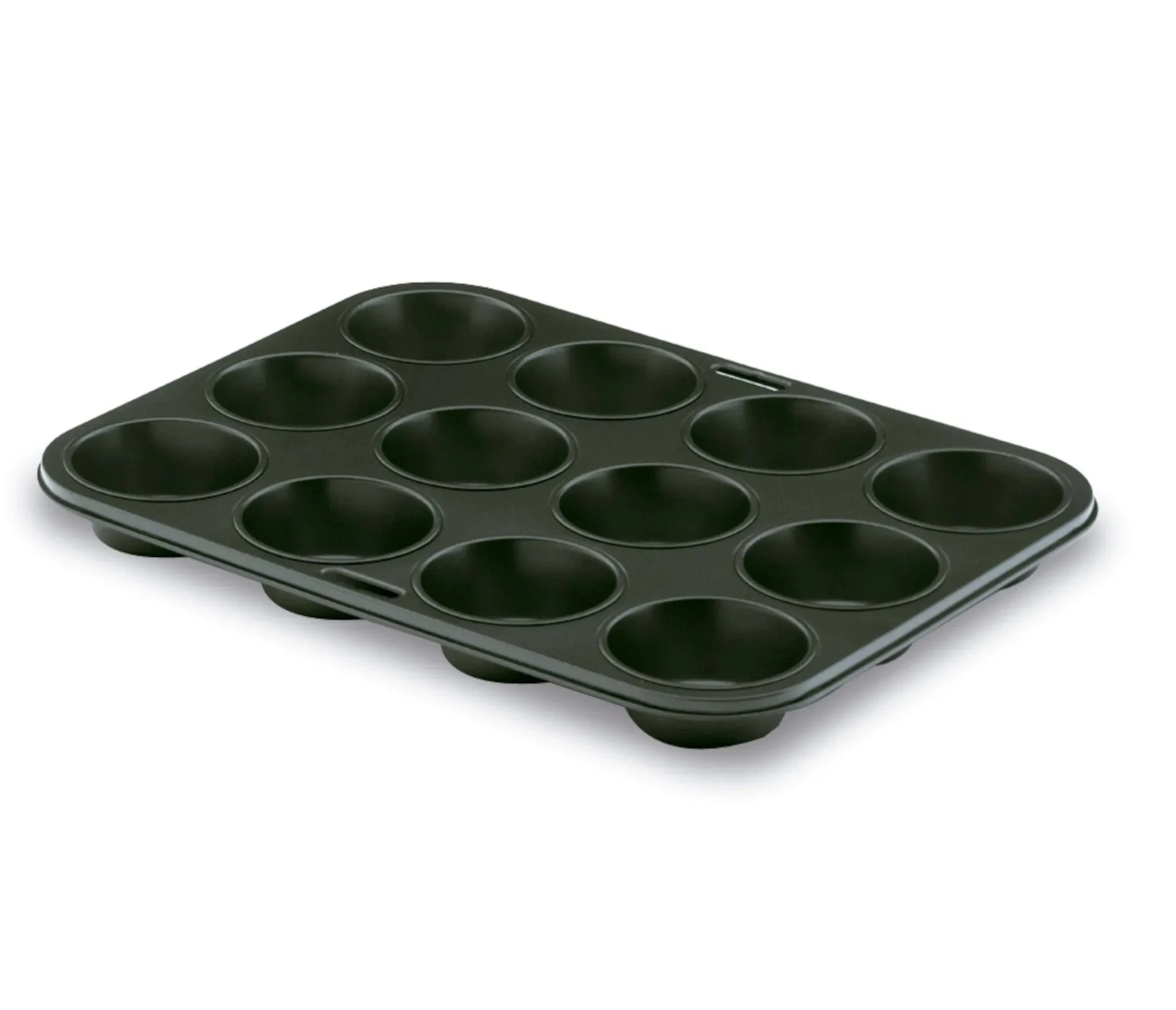 LACOR Moule à muffins 12 cavités Noir 68010