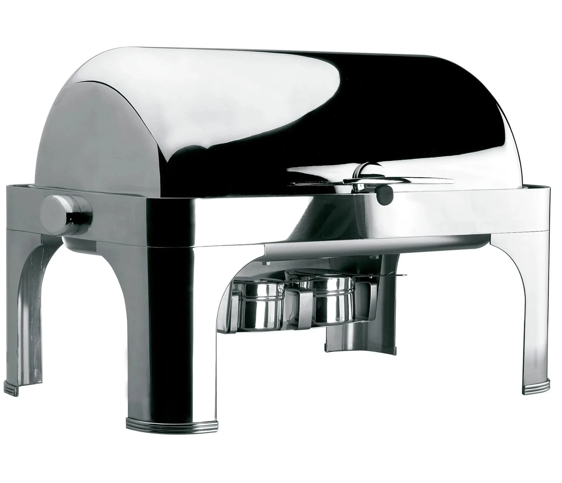 LACOR Chafing dish GN 1/1 à couvercle roulant en acier inoxydable 69034