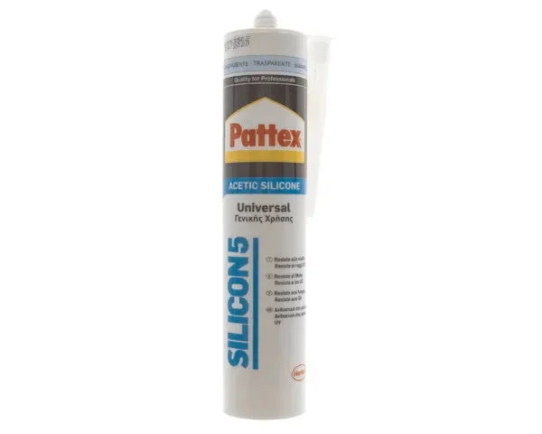 PATTEX Tube de silicone translucide 280 ml - STANDARD