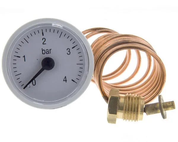 Manomètre chaudière 0/4 bar ø37 mm 1/4'' - STANDARD