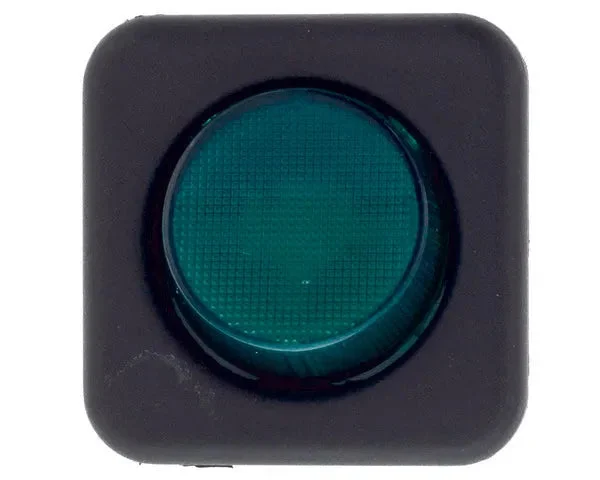 Interrupteur lave-vaisselle vert 25x25 mm