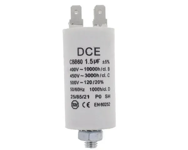 Condensateur de travail 1,5 µF 450 V - STANDARD