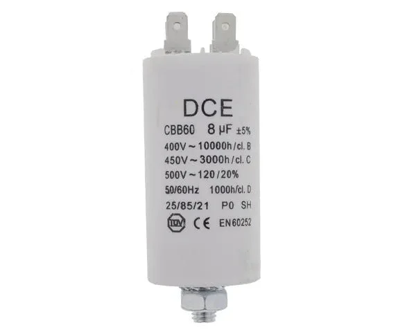 Condensateur travail 8,0 µF 450 V - STANDARD