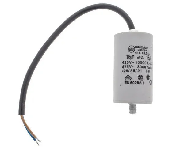 Condensateur de travail avec câble 18,0 µF - STANDARD