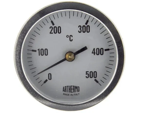 Thermomètre four 0ºC 500ºC Ø 63 MM 200 mm - STANDARD