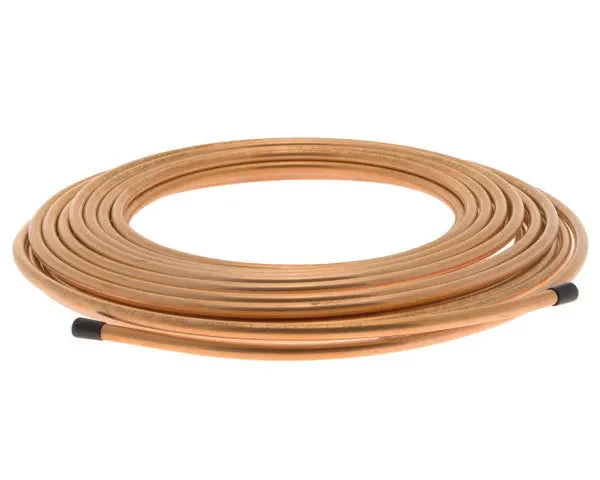 Tube en cuivre 3/8 15 m. norme en12735-1