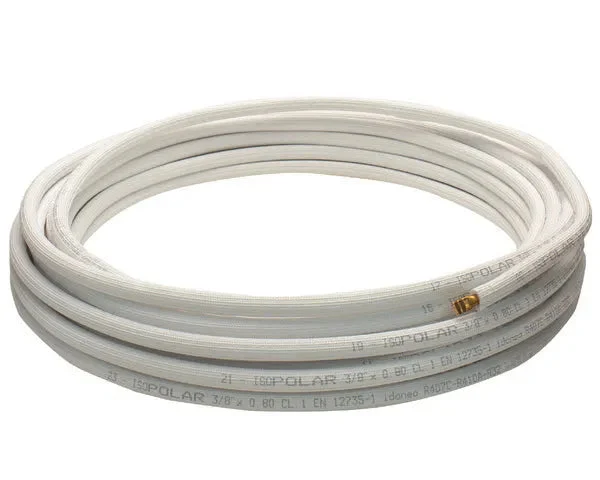 Tube cuivre isolé unipolaire 3/8'' 0,8 25 m - STANDARD
