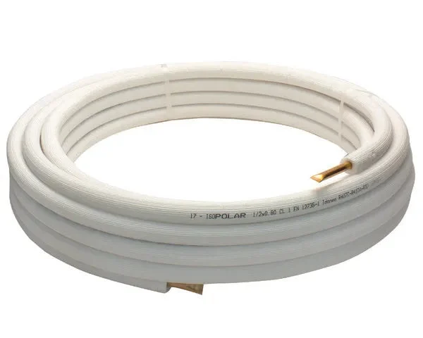 Tube de cuivre isolé unipolaire 1/2'' 0,8 25m - STANDARD