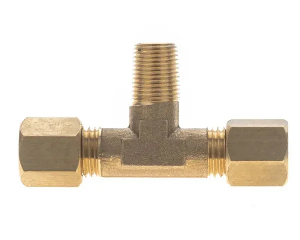 Raccord avec embout 1/4" SAE à souder x 1/8" GAZ/NPT x 1/4" SAE à souder - STANDARD