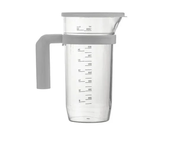 JARRE DE MESURE EN PLASTIQUE AVEC COUVERCLE 1 L. - STANDARD