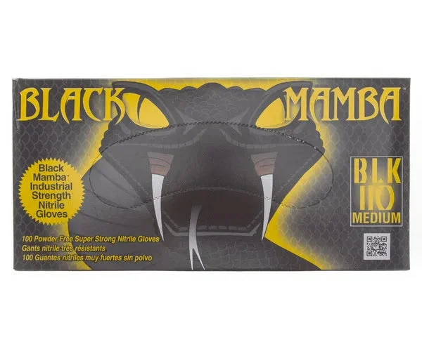 BLACK MAMBA Gants jetables en nitrile Taille M | MA04190 - MATERIAL COMUN