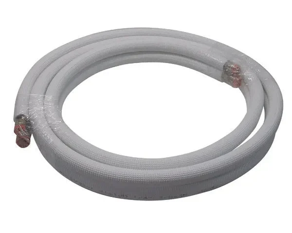 Tuyau cuivre isolé double 1/4 + 3/8 3 m. - STANDARD