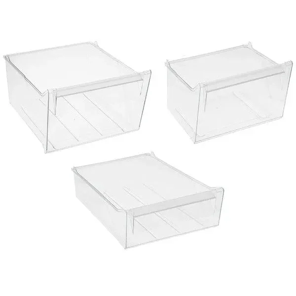Tiroir congélateur pour réfrigérateur Zanussi 4055419537 kit 3 pièces
