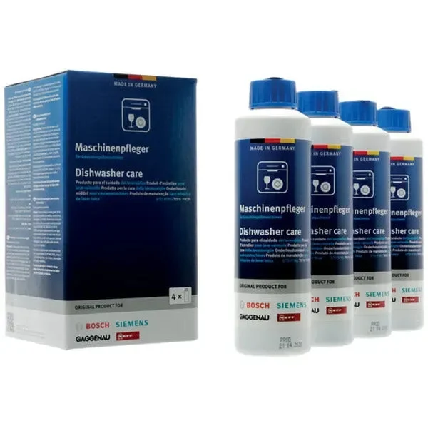 Nettoyant liquide pour lave-vaisselle Bosch 00312362 pack de 4 x 250 ml