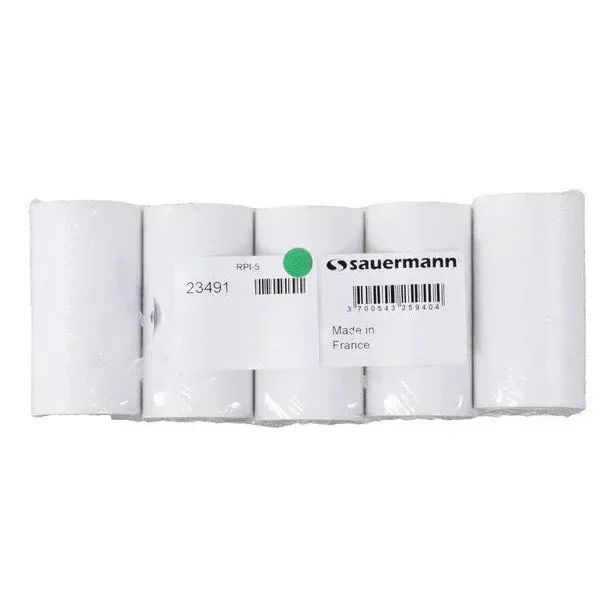 Papier thermique pour imprimante Sauermann 022.00.0095 pack de 5 rouleaux