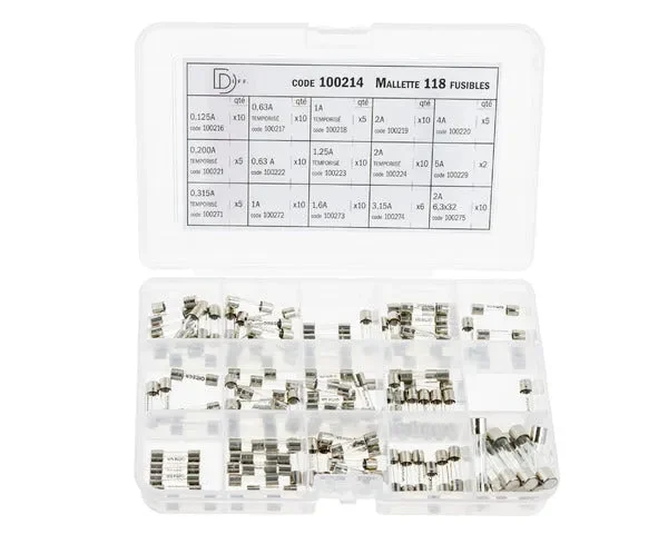 Assortiment de fusibles pour chaudière 118 unités - STANDARD